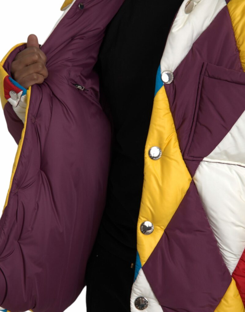 Dolce & Gabbana Multicolor Windbreaker Puffer Jacket Men - Image 6