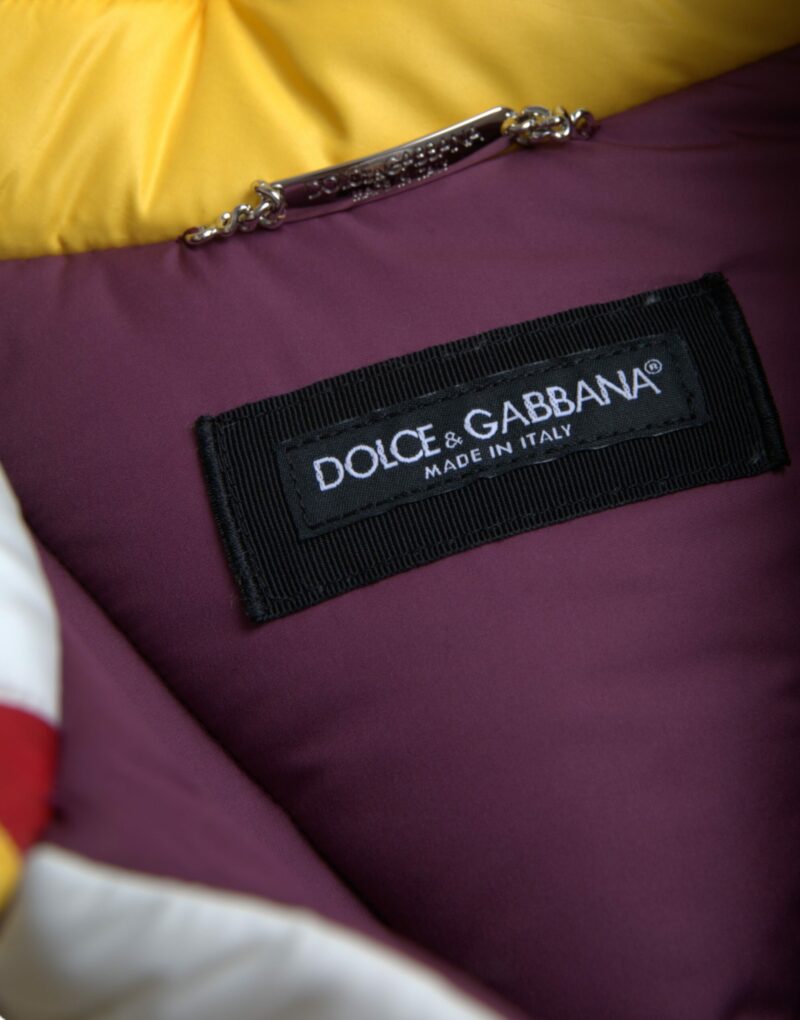 Dolce & Gabbana Multicolor Windbreaker Puffer Jacket Men - Image 8