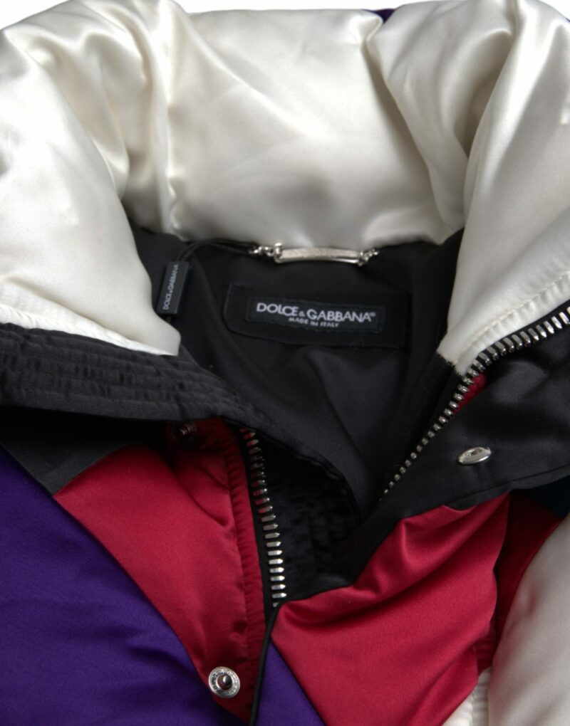 Dolce & Gabbana Multicolor Logo Windbreaker Puffer Jacket - Image 8