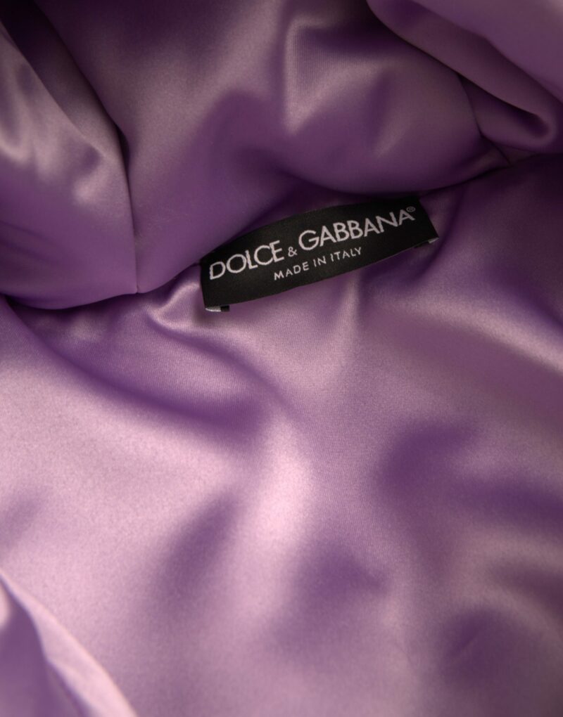 Dolce & Gabbana Multicolor Heart Logo Hooded Puffer Jacket - Image 7
