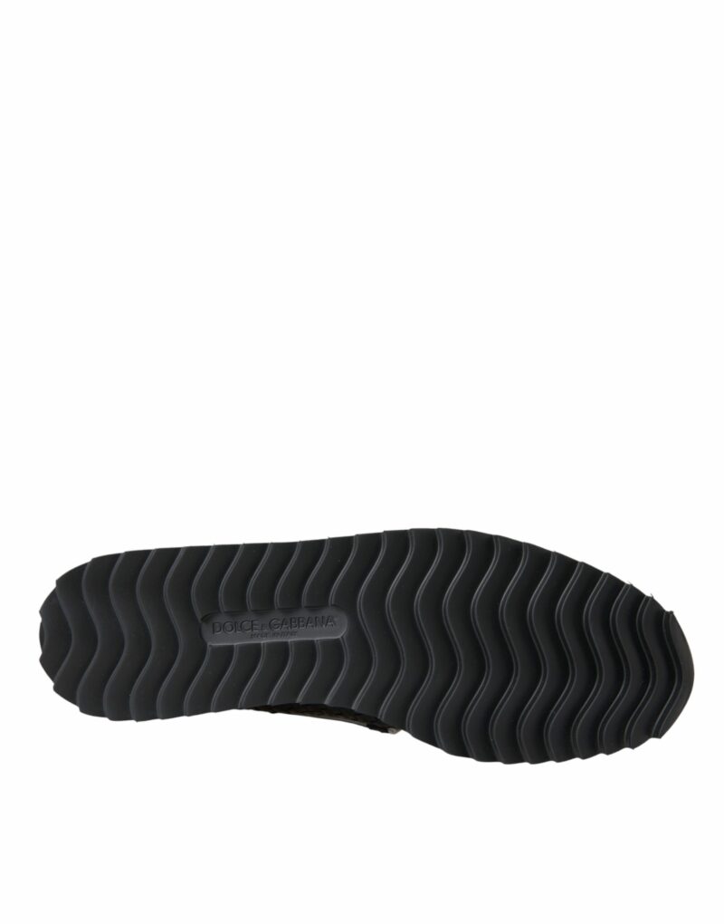 Dolce & Gabbana Black Woven Buffalo Leather Men Loafers Shoes - Image 6