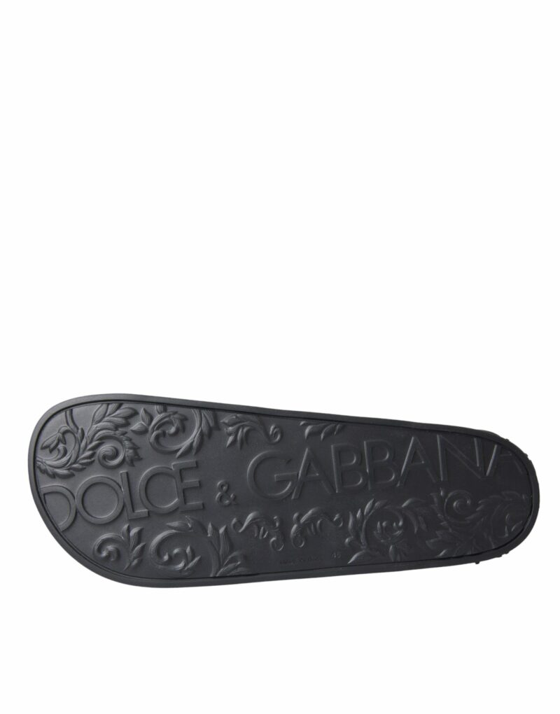 Dolce & Gabbana Multicolor Camouflage Leather Beachwear Men Shoes - Image 6