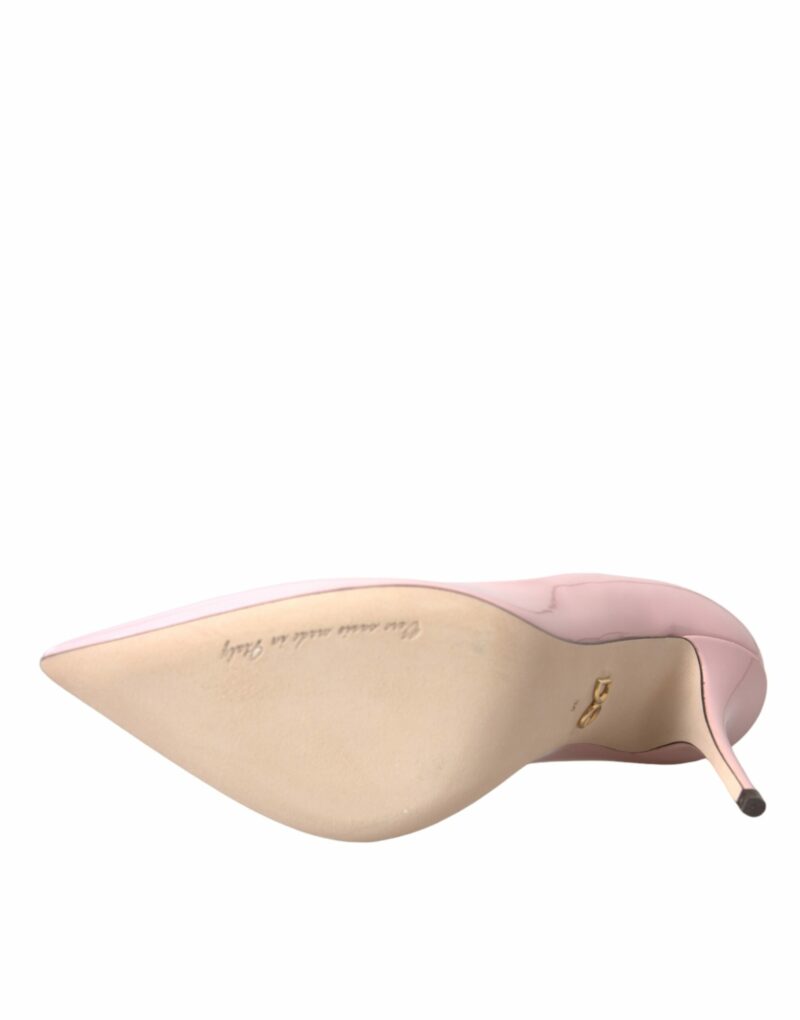 Dolce & Gabbana Light Pink Patent Leather Pumps Heels Shoes - Image 7