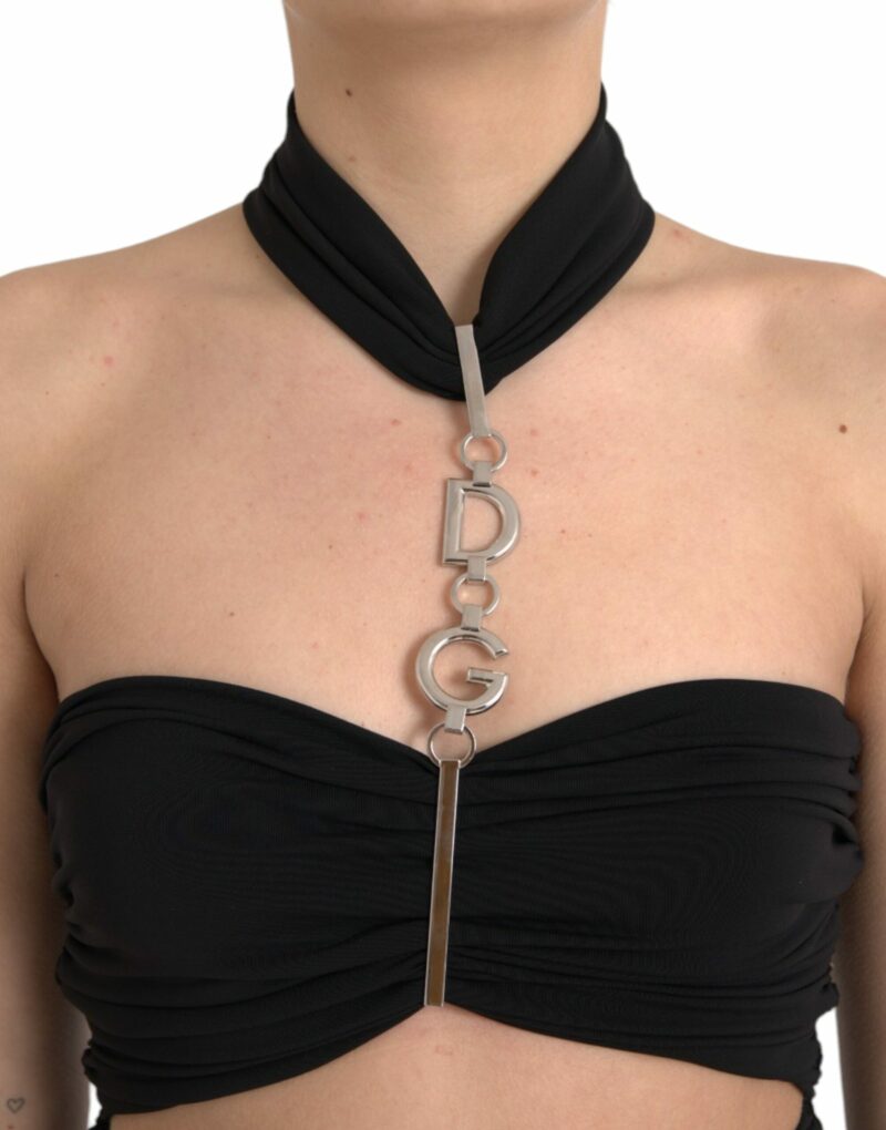 Dolce & Gabbana Black Cut Out Sleeveless Bodycon Mini Dress - Image 4