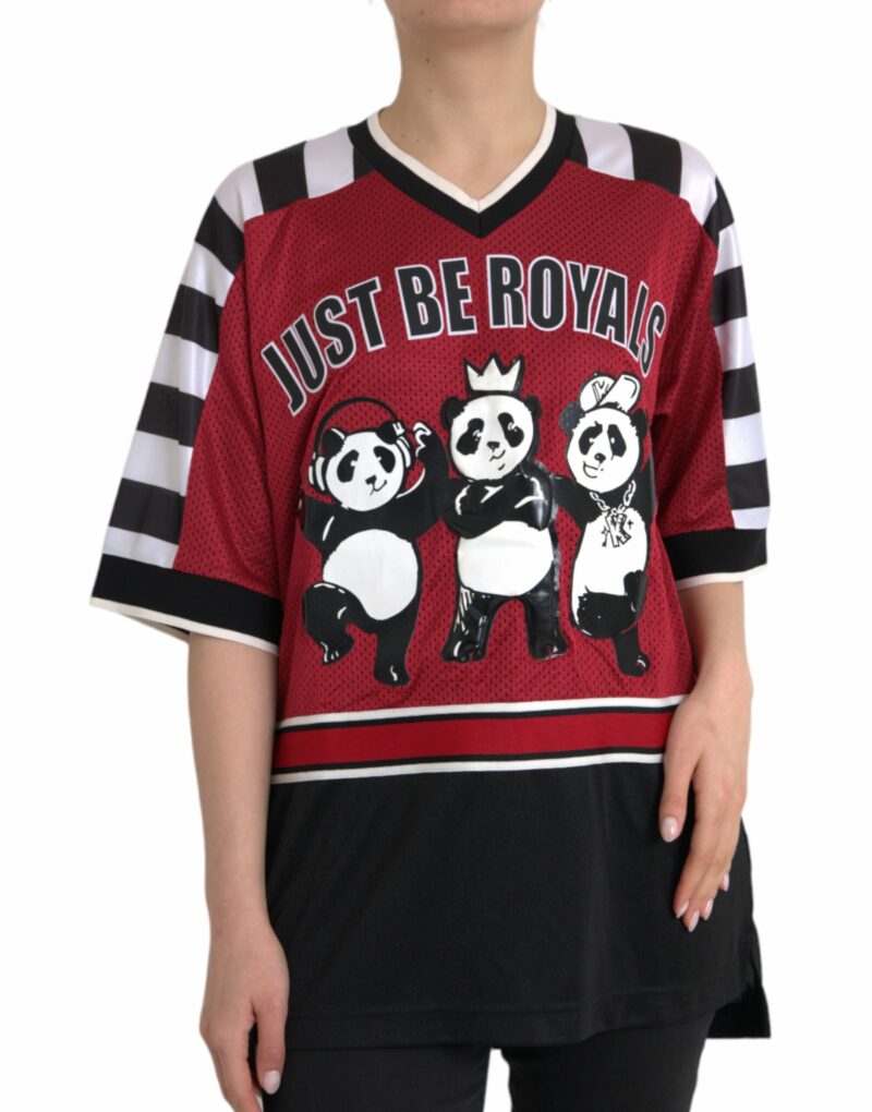 Dolce & Gabbana Multicolor Royals Panda Oversized T-shirt - Image 2