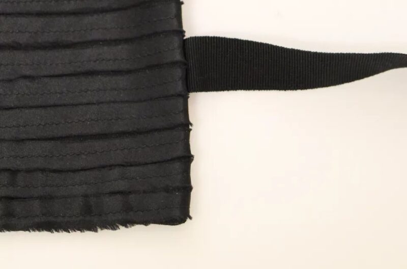 Dolce & Gabbana Black Silk Womens Waist Cummerbund - Image 5