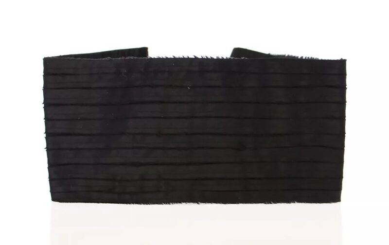 Dolce & Gabbana Black Silk Womens Waist Cummerbund - Image 7
