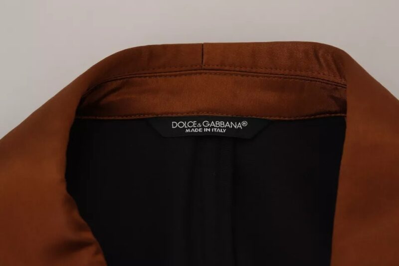 Dolce & Gabbana Bronze Monkey Print Silk Slim Jacket Blazer - Image 6