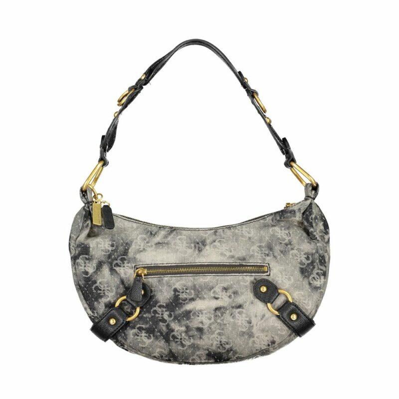 Guess Jeans Grey and Black Polyester Handbag - Image 2