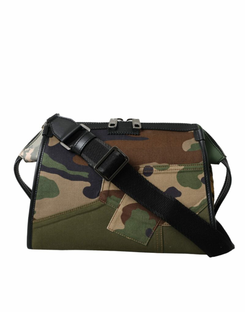 Dolce & Gabbana Multicolor Camouflage Patchwork Crossbody Bag - Image 2