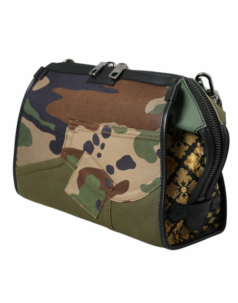 Dolce & Gabbana Multicolor Camouflage Patchwork Crossbody Bag - Image 5