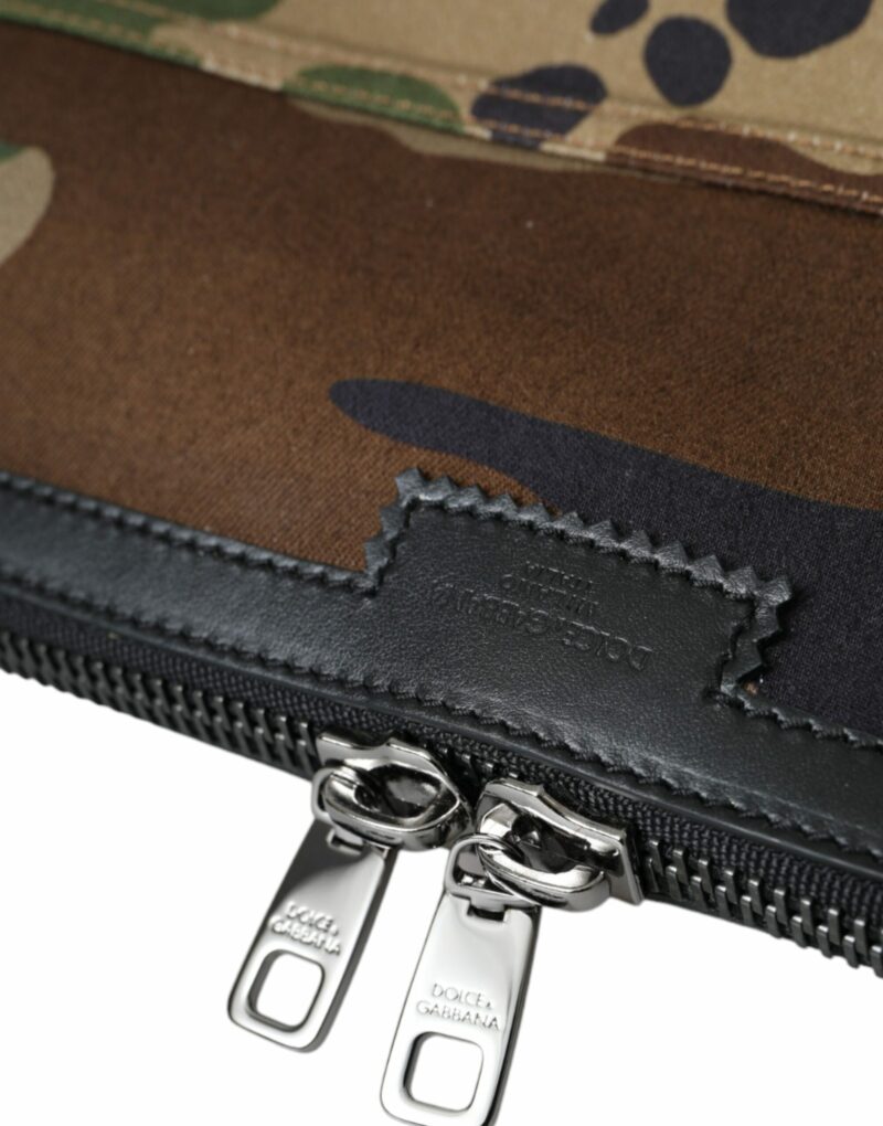 Dolce & Gabbana Multicolor Camouflage Patchwork Crossbody Bag - Image 6