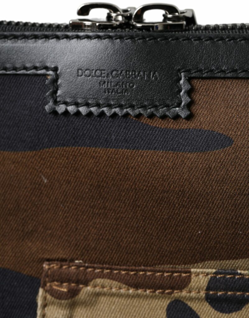 Dolce & Gabbana Multicolor Camouflage Patchwork Crossbody Bag - Image 7