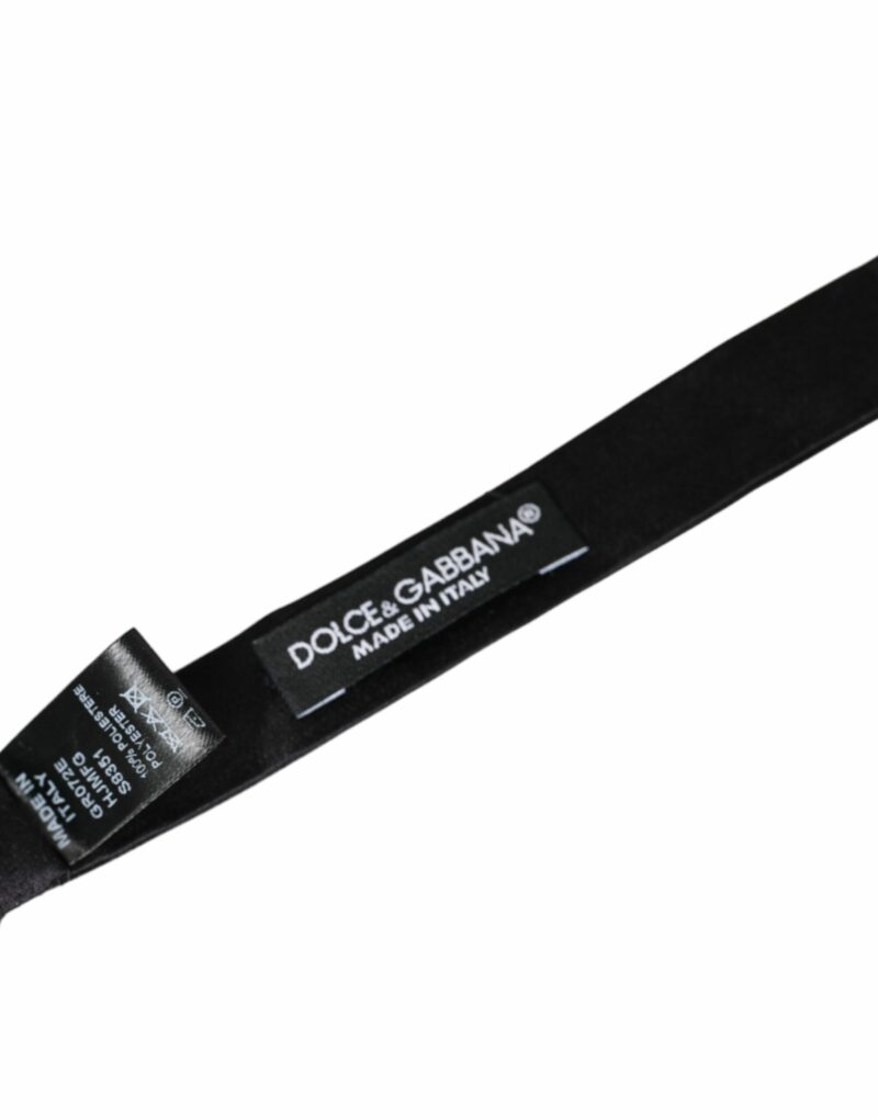 Dolce & Gabbana Multicolor Jacquard Adjustable Neck Men Bow Tie - Image 5