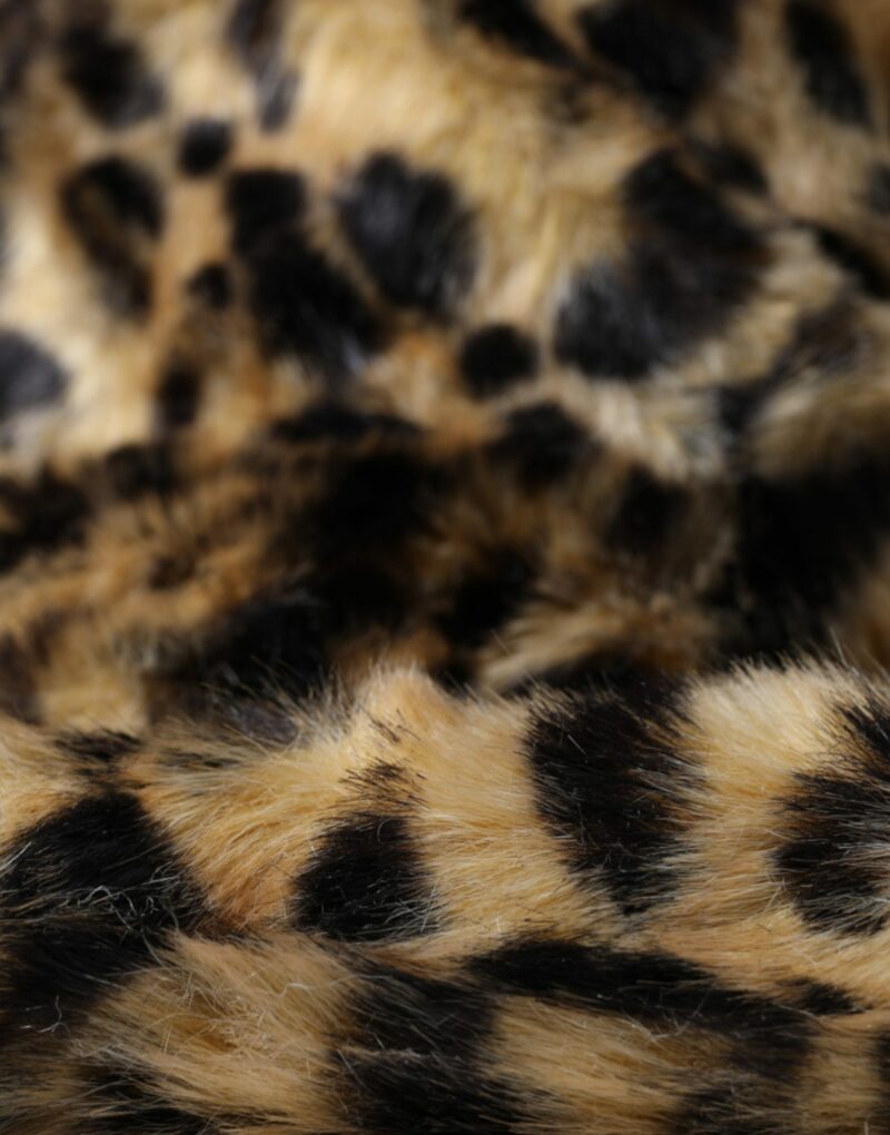 Dolce & Gabbana Brown Leopard Fur Women Bucket Hat - Image 7