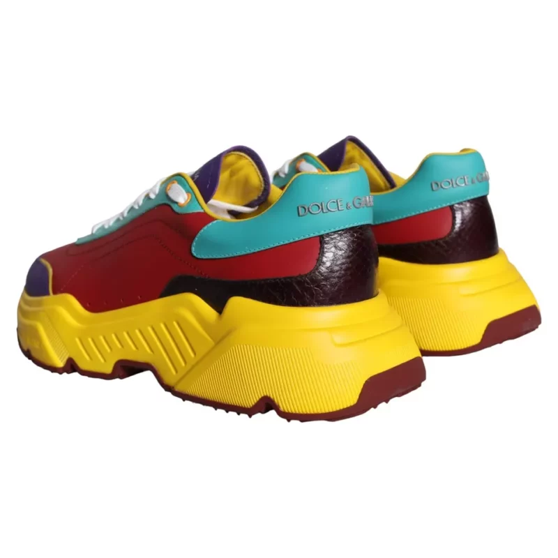 Dolce & Gabbana Multicolor Daymaster Low Top Sneakers Shoes - Image 4