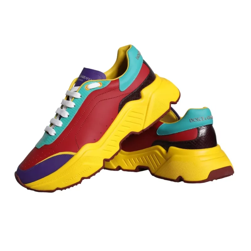 Dolce & Gabbana Multicolor Daymaster Low Top Sneakers Shoes - Image 5