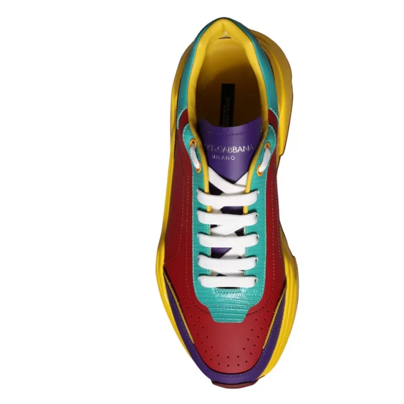Dolce & Gabbana Multicolor Daymaster Low Top Sneakers Shoes - Image 8