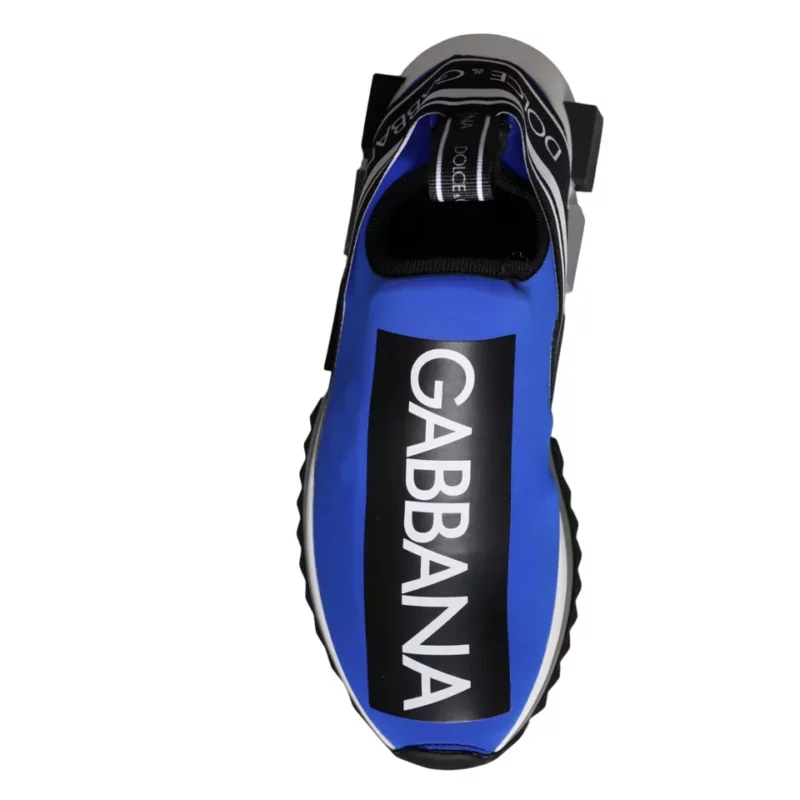 Dolce & Gabbana Blue Logo Low Top Sorrento Sneakers Shoes - Image 2