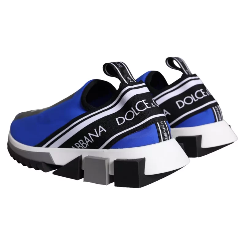 Dolce & Gabbana Blue Logo Low Top Sorrento Sneakers Shoes - Image 5