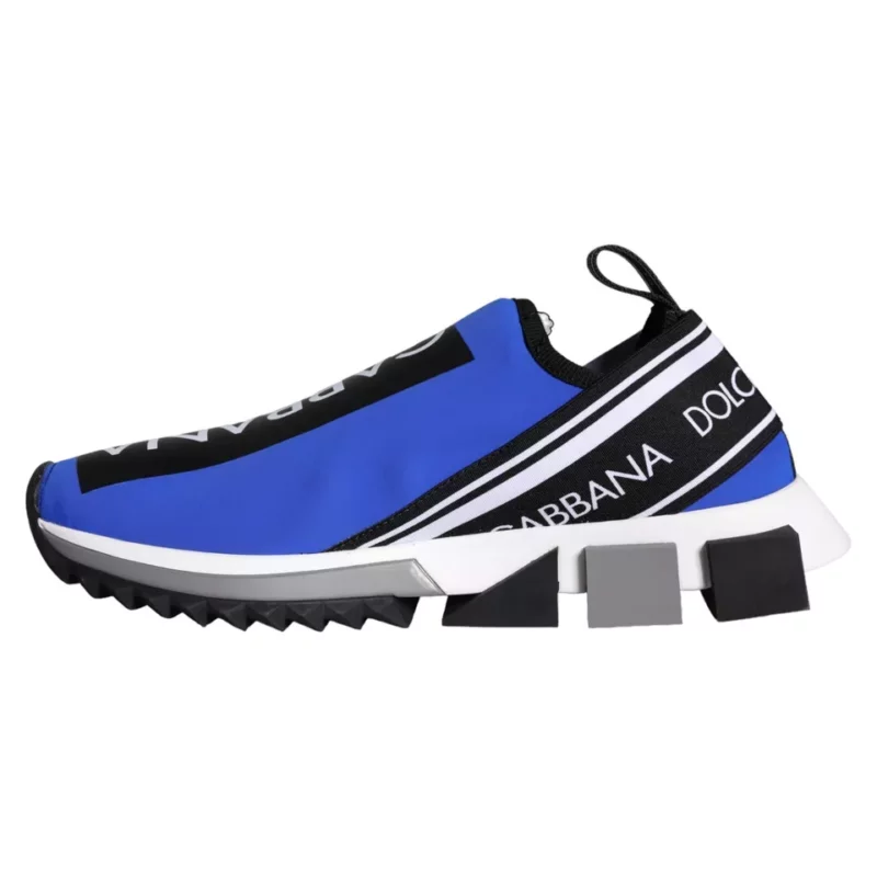 Dolce & Gabbana Blue Logo Low Top Sorrento Sneakers Shoes - Image 6
