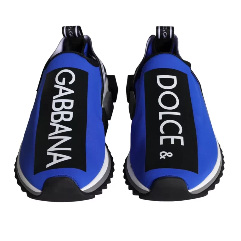 Dolce & Gabbana Blue Logo Low Top Sorrento Sneakers Shoes - Image 8