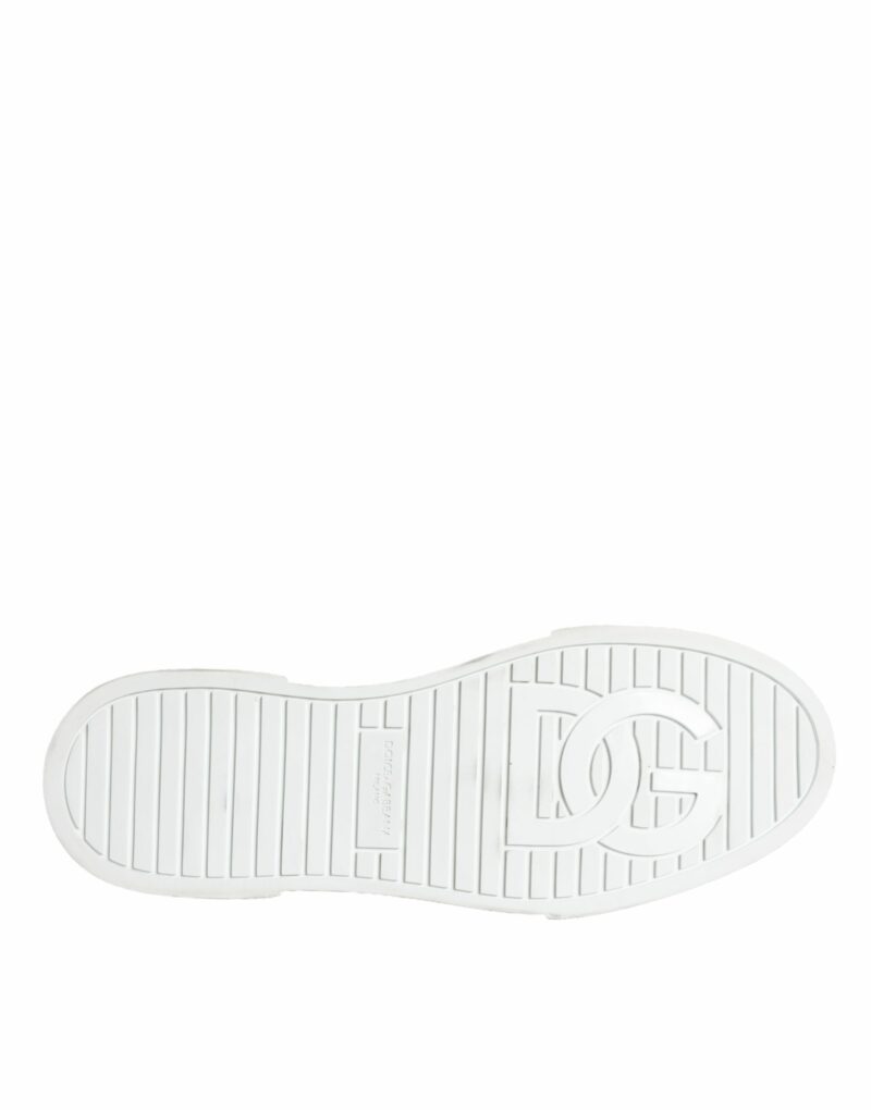 Dolce & Gabbana Multicolor Patchwork High Top Sneaker Shoes - Image 6