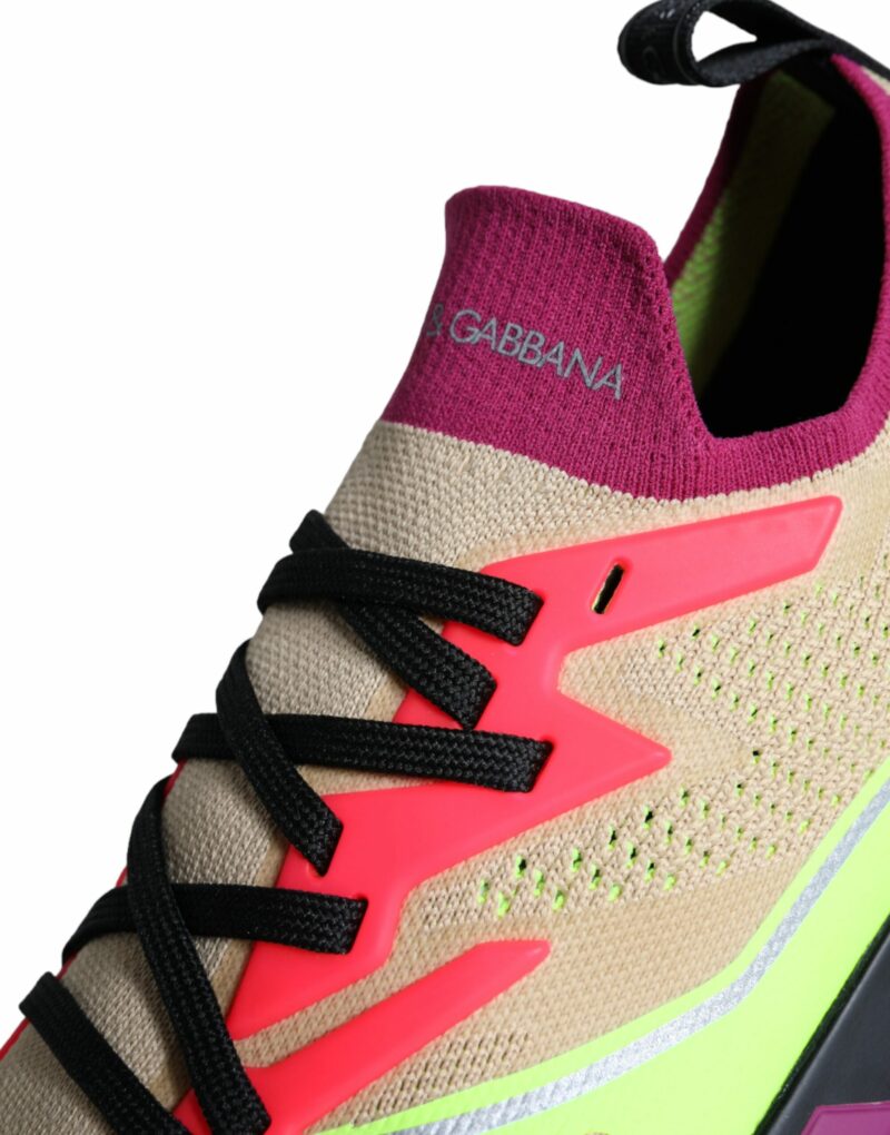Dolce & Gabbana Multicolor Super King Low Top Sneakers Shoes - Image 8