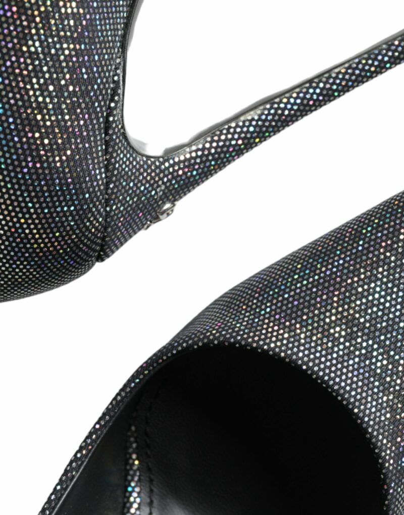 Dolce & Gabbana Multicolor Strass Leather Heels Pumps Shoes - Image 8