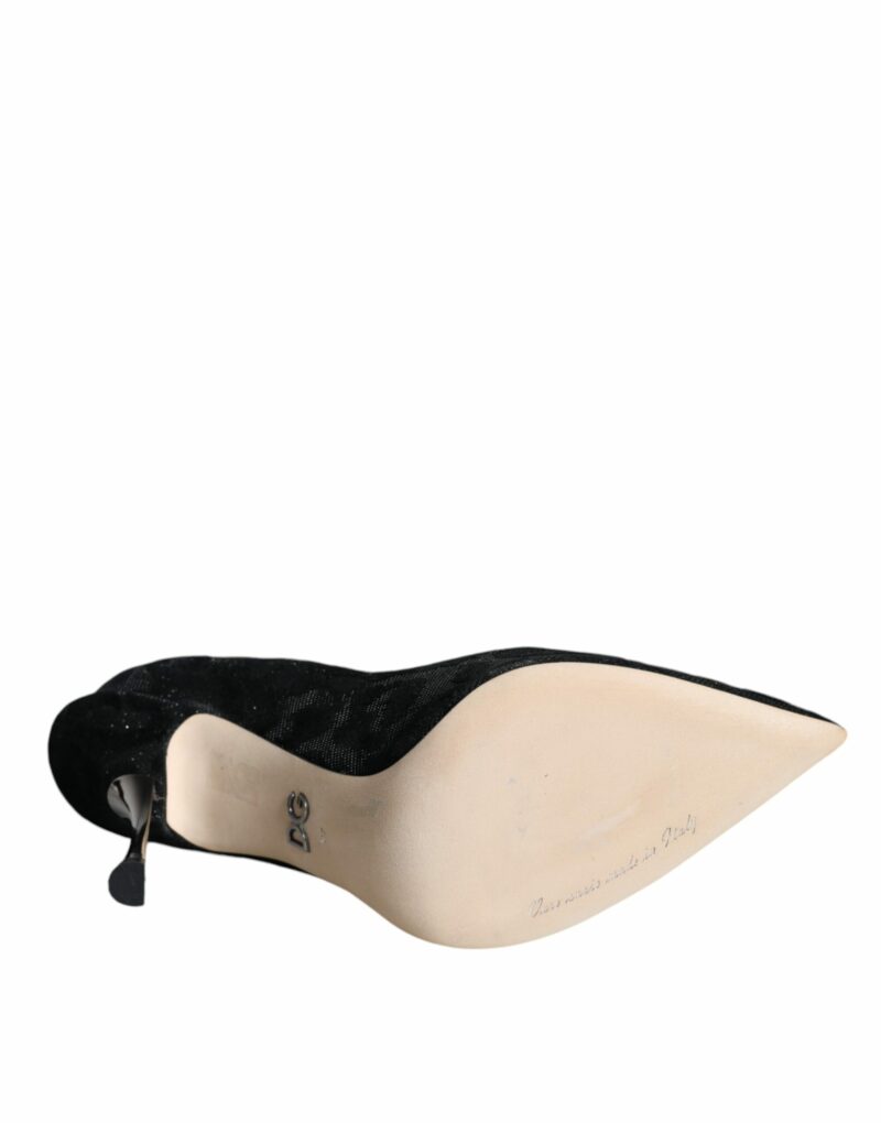 Dolce & Gabbana Black Leopard Lurex High Heels Pumps Shoes - Image 7