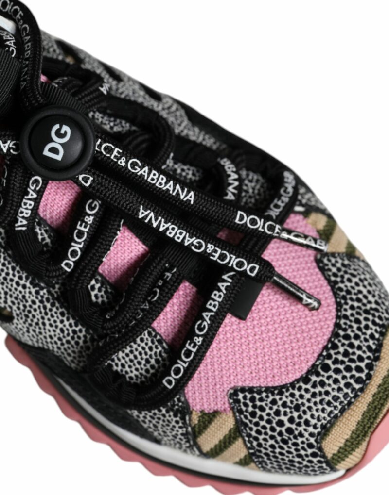Dolce & Gabbana Multicolor Sorrento Socks Logo Sneakers Shoes - Image 8