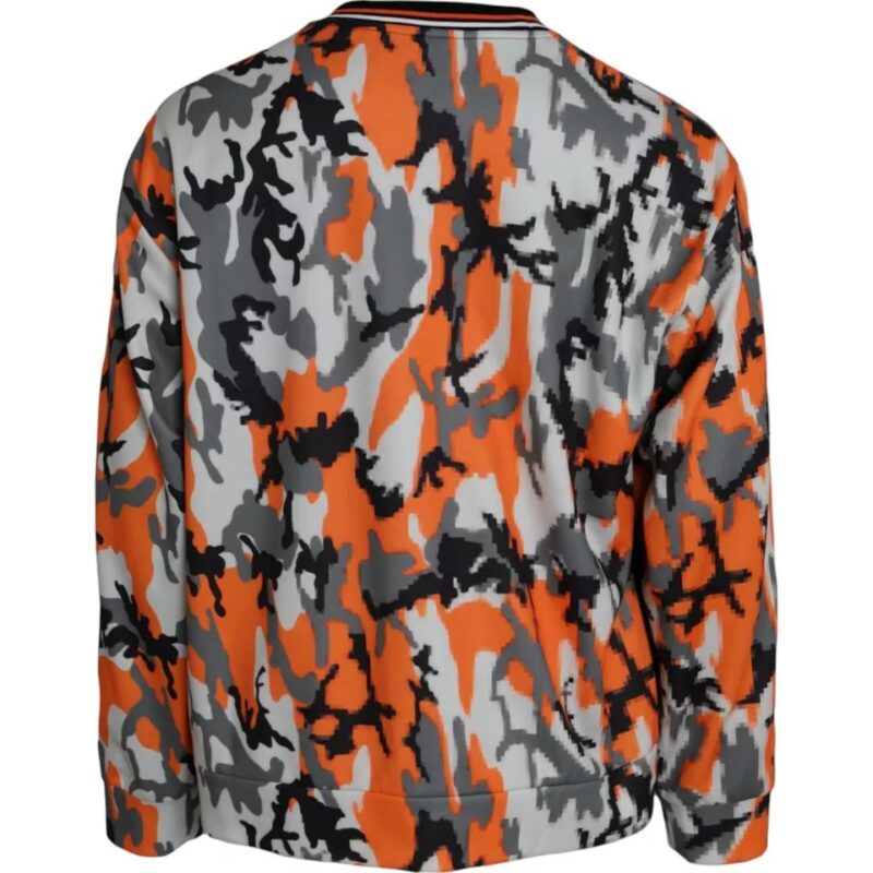 Dolce & Gabbana Multicolor Camouflage Crew Neck Pullover Sweater - Image 2