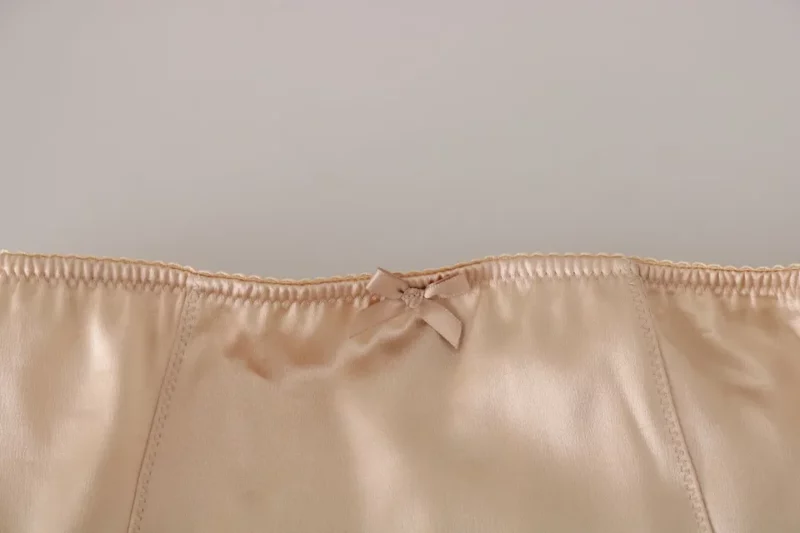 Dolce & Gabbana Beige Flower Logo Stretch Bottoms Underwear - Image 3