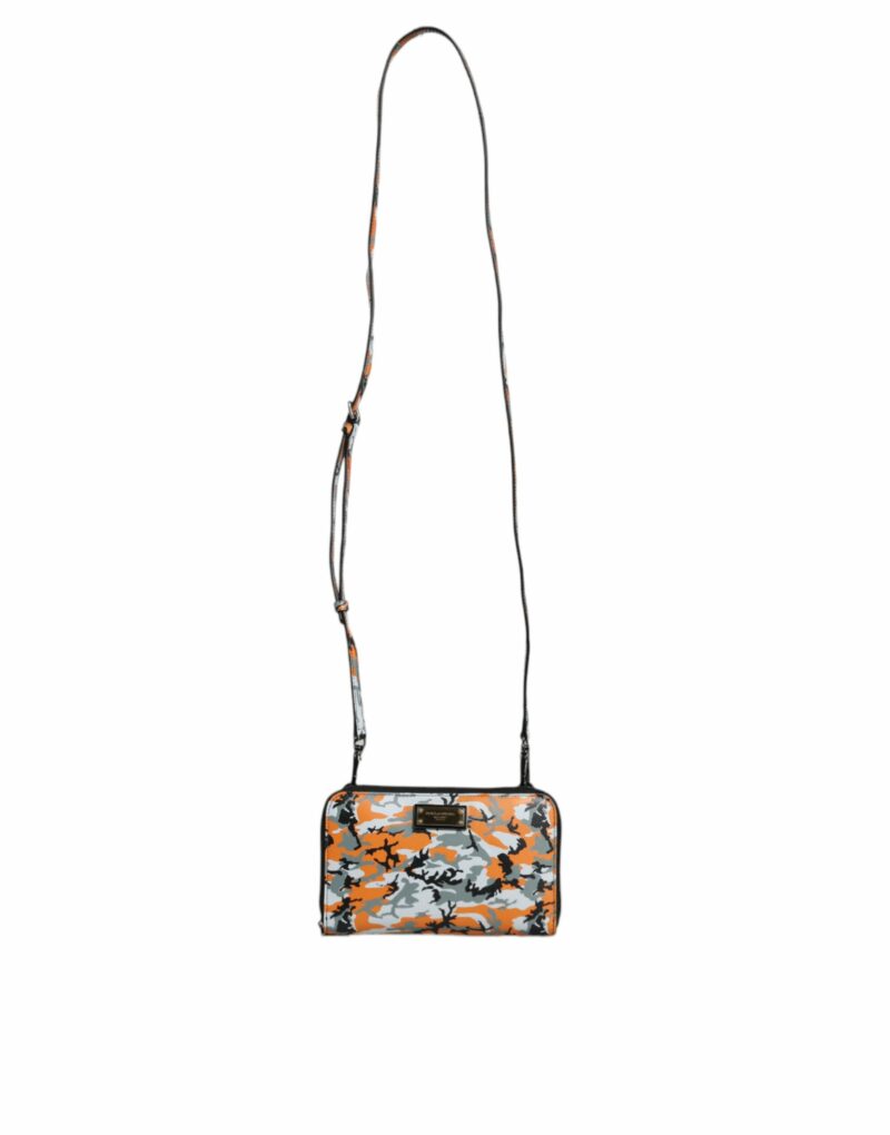 Dolce & Gabbana Multicolor Camouflage Leather Purse Cross Body Bag - Image 2