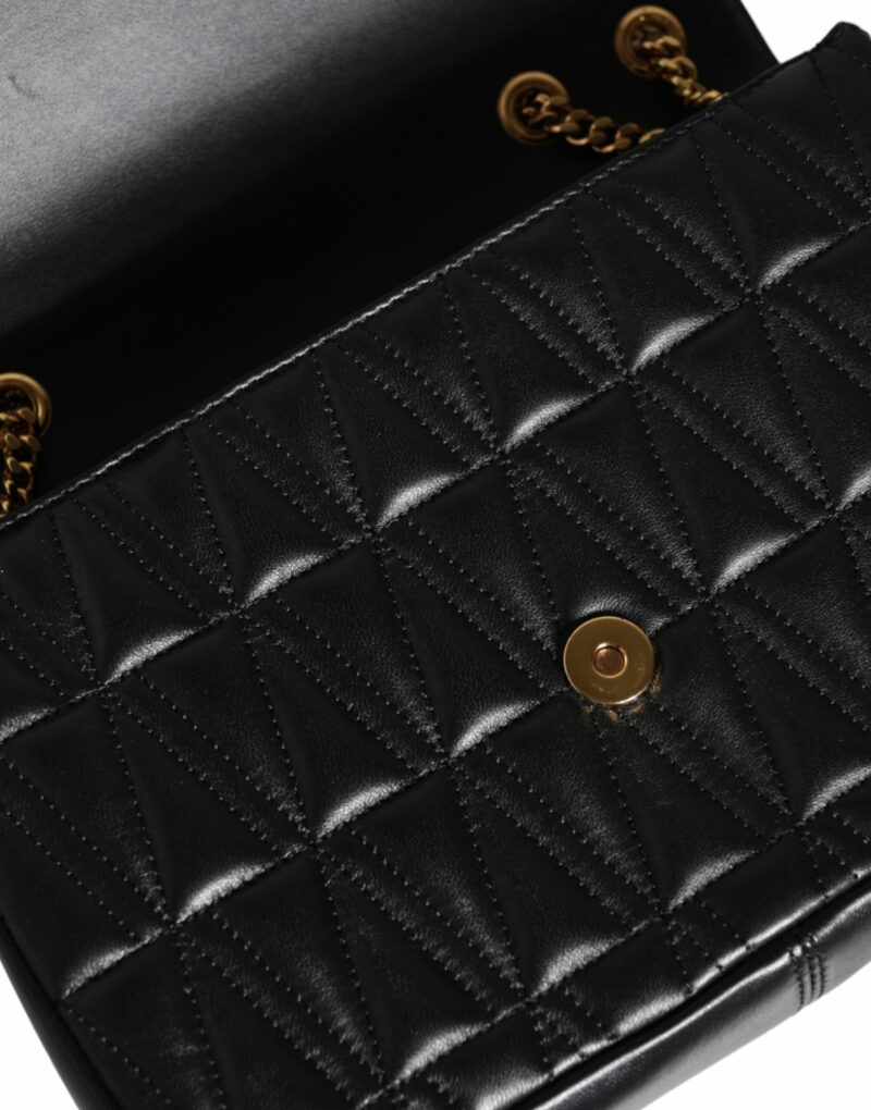 Versace Black Mini Nappa Leather Crossbody Shoulder Bag - Image 5