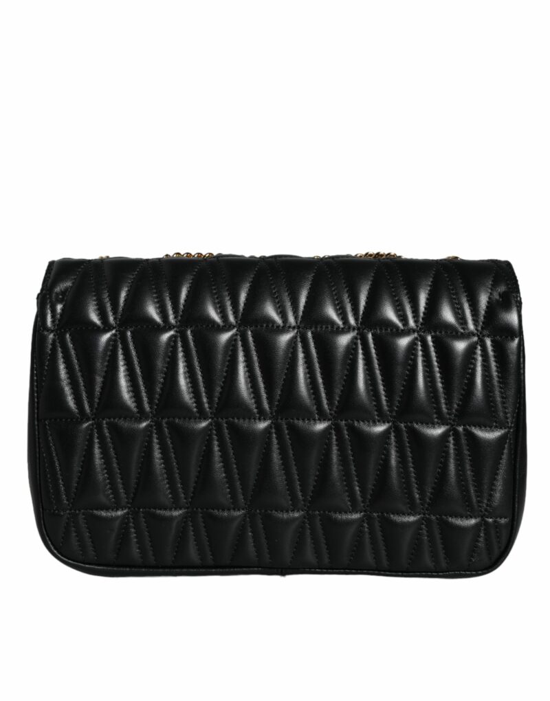 Versace Black Mini Nappa Leather Crossbody Shoulder Bag - Image 8