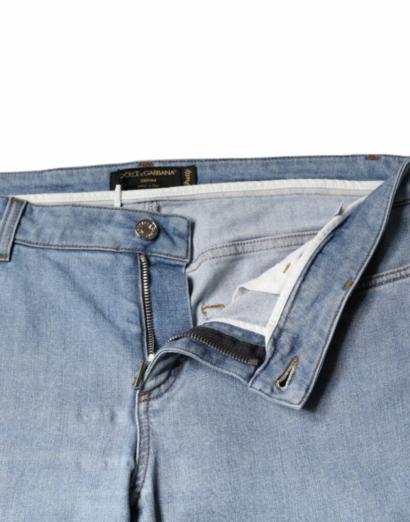 Dolce & Gabbana Blue Pretty Slim Fit Cotton Denim Jeans - Image 5