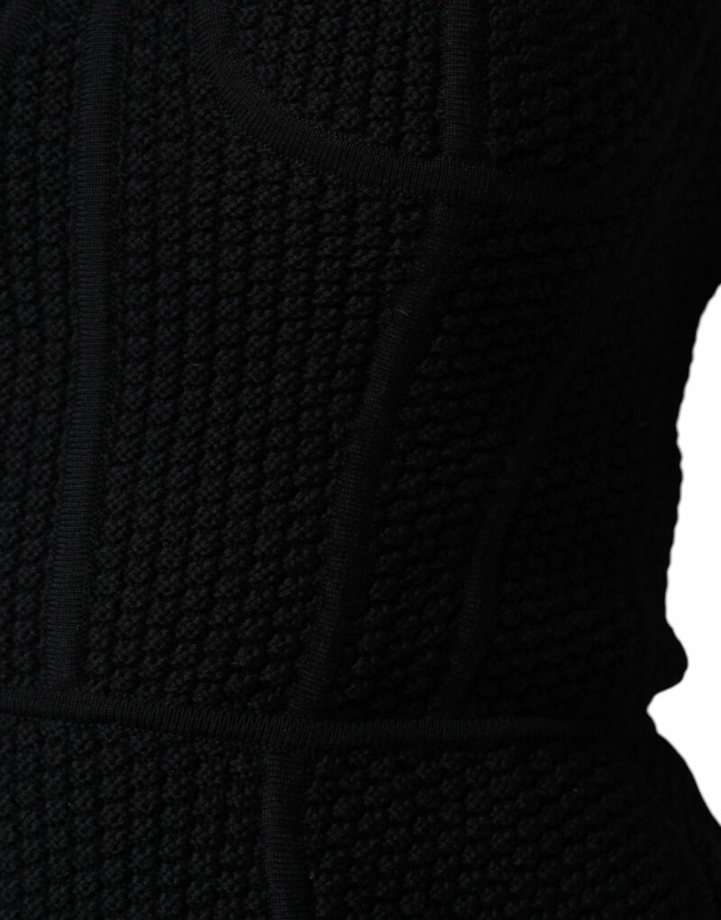 Dolce & Gabbana Black Bustier Sleeveless Corset Blouse Top - Image 8