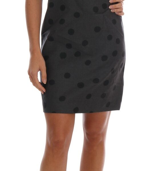 Dolce & Gabbana Chic Sleeveless Polka Dotted Wool Dress