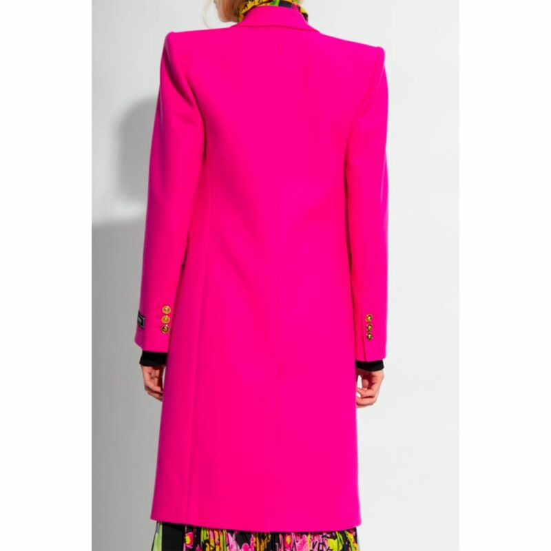 Versace Fuchsia Viscose Jackets & Coat - Image 3