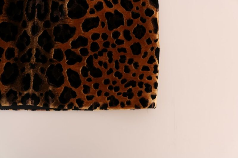 Dolce & Gabbana Sleeveless Leopard Mini Sheath Dress - Image 6