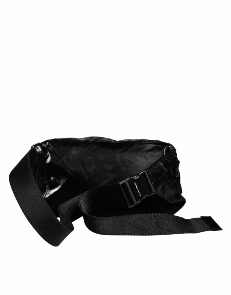 Dolce & Gabbana Black Nylon Fabric Belt Waist Fanny Pack Bag - Image 4