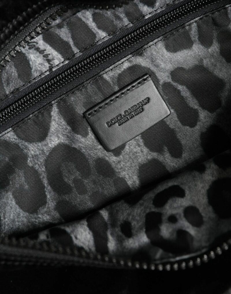 Dolce & Gabbana Black Nylon Fabric Belt Waist Fanny Pack Bag - Image 7