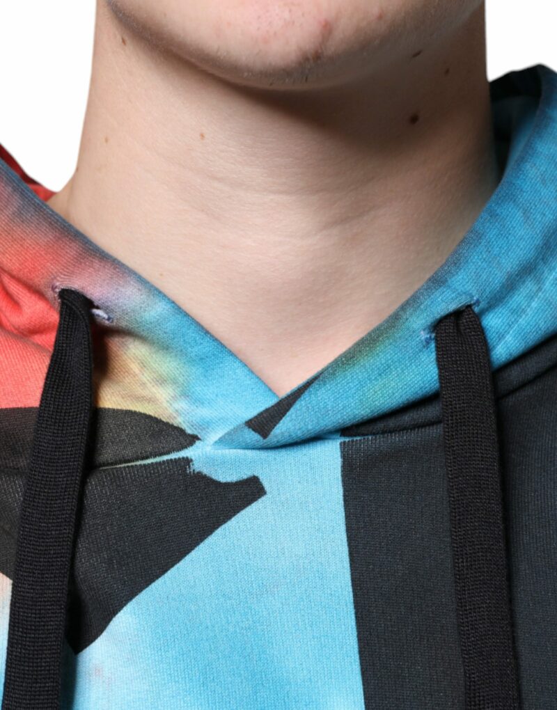 Dolce & Gabbana Multicolor Tie Dye Hooded Sweatshirt Sweater - Image 5