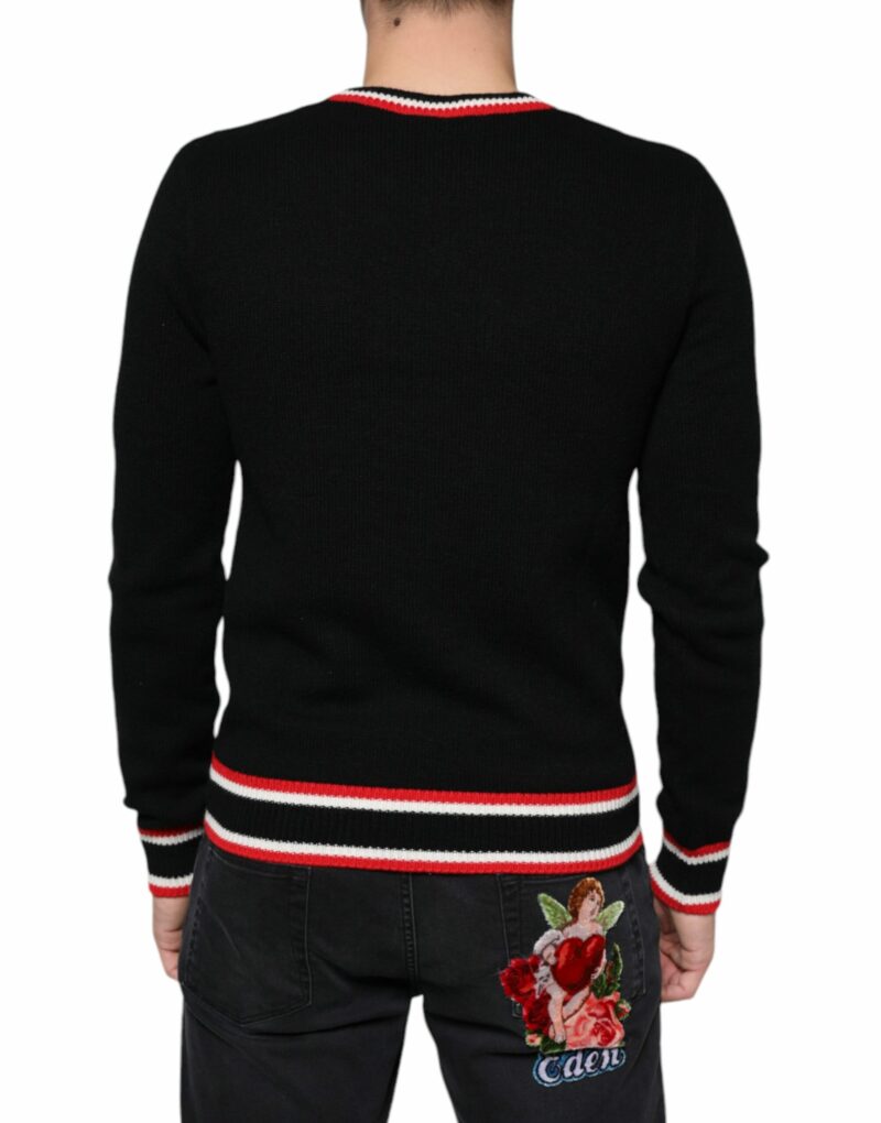 Dolce & Gabbana Black Cashmere Pig of the Year Pullover Sweater - Image 4
