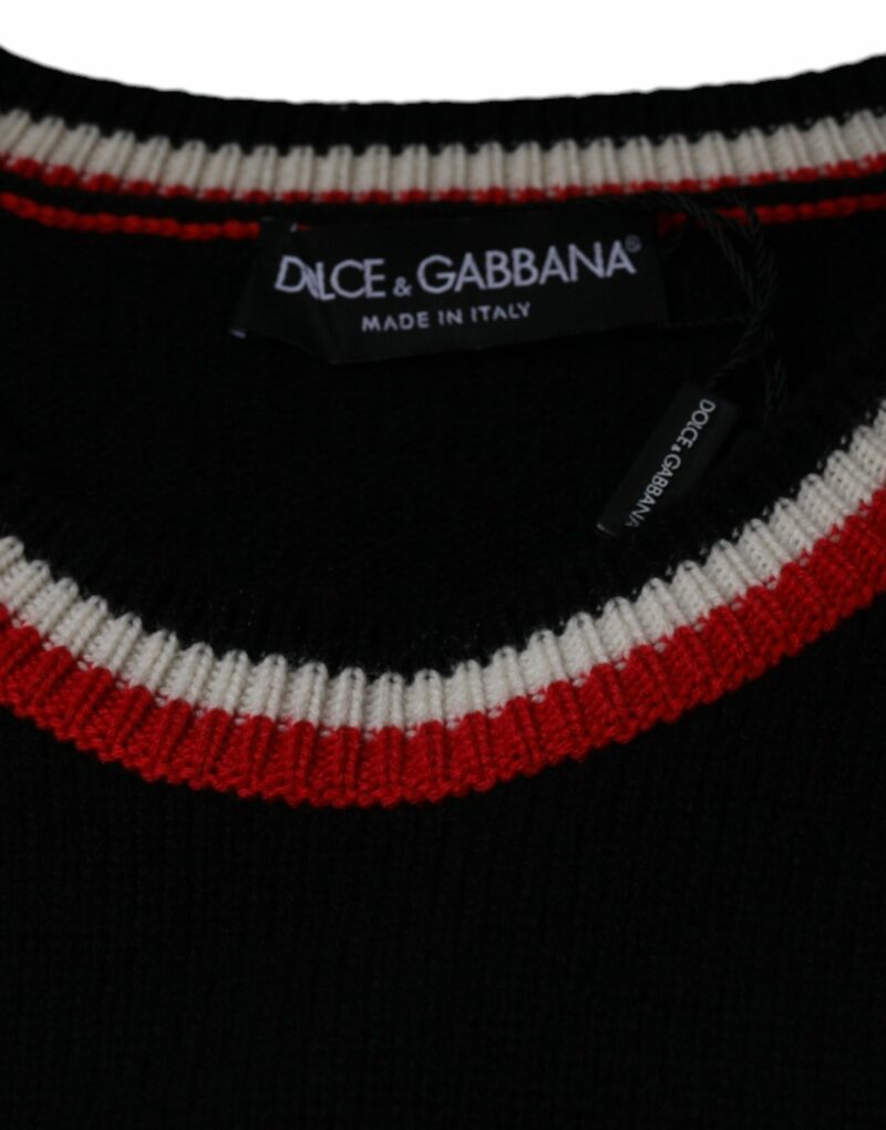 Dolce & Gabbana Black Cashmere Pig of the Year Pullover Sweater - Image 7