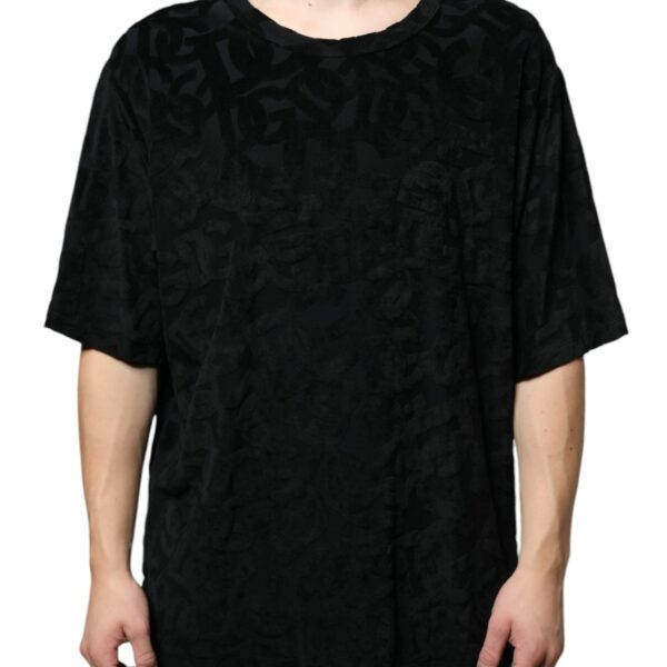 Dolce & Gabbana Black DG Mania Logo Print T-shirt
