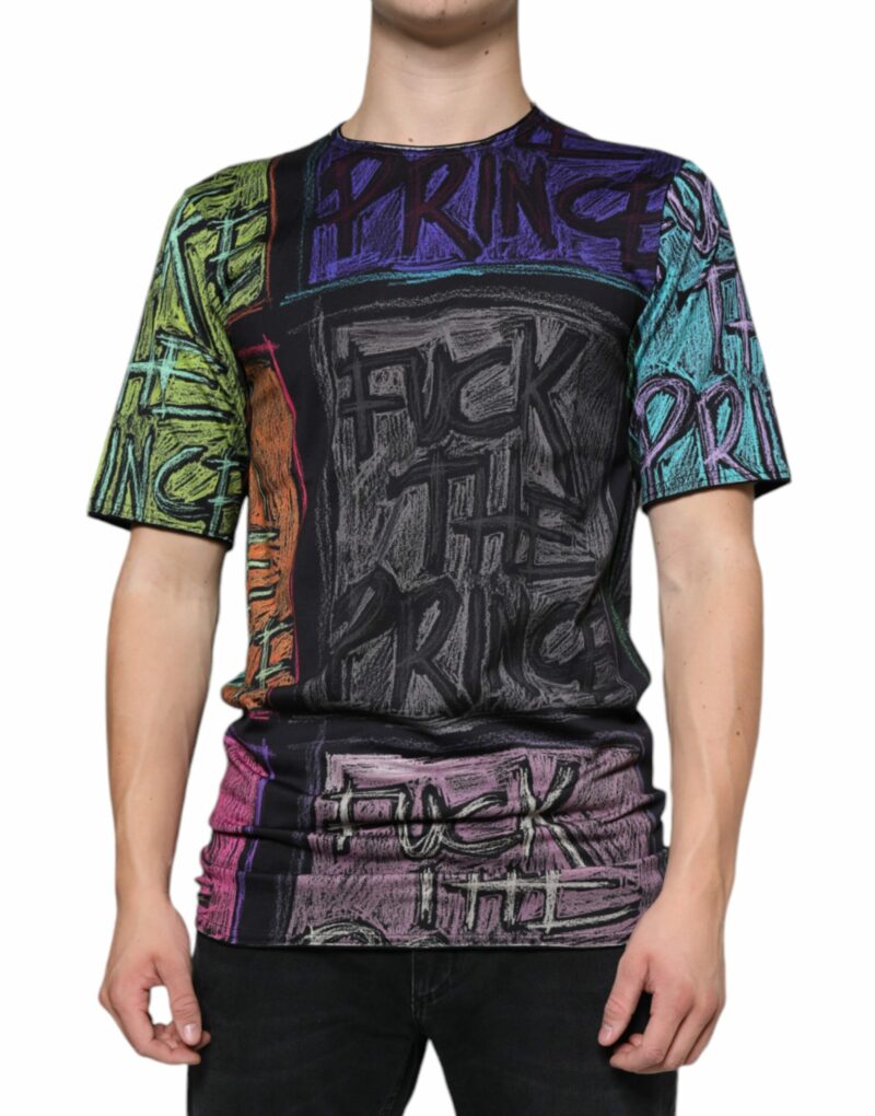 Dolce & Gabbana Multicolor Graphic Print Cotton T-shirt - Image 2