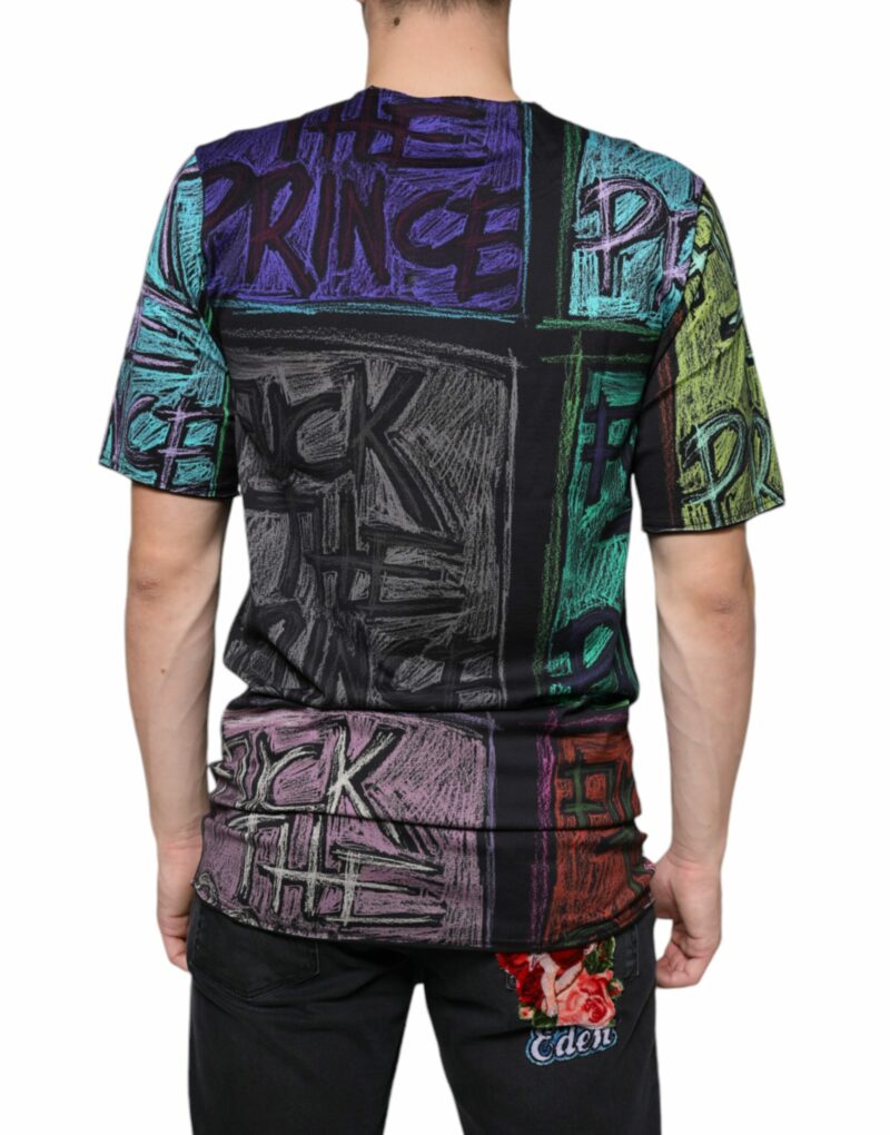 Dolce & Gabbana Multicolor Graphic Print Cotton T-shirt - Image 4