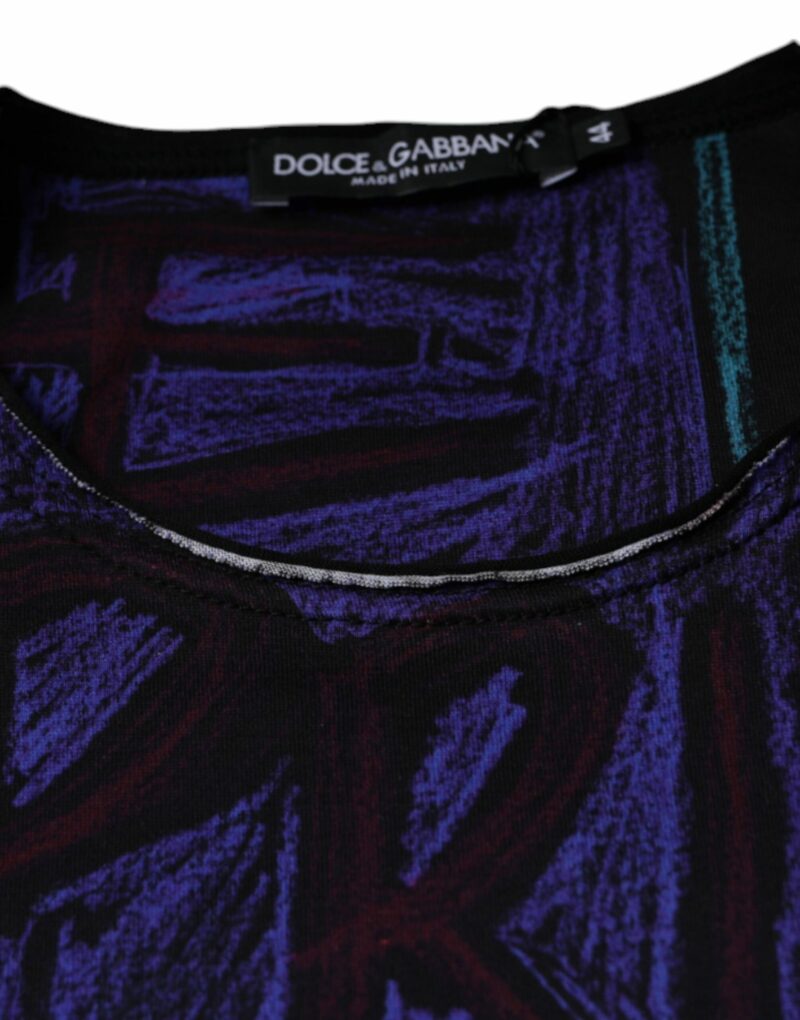 Dolce & Gabbana Multicolor Graphic Print Cotton T-shirt - Image 8
